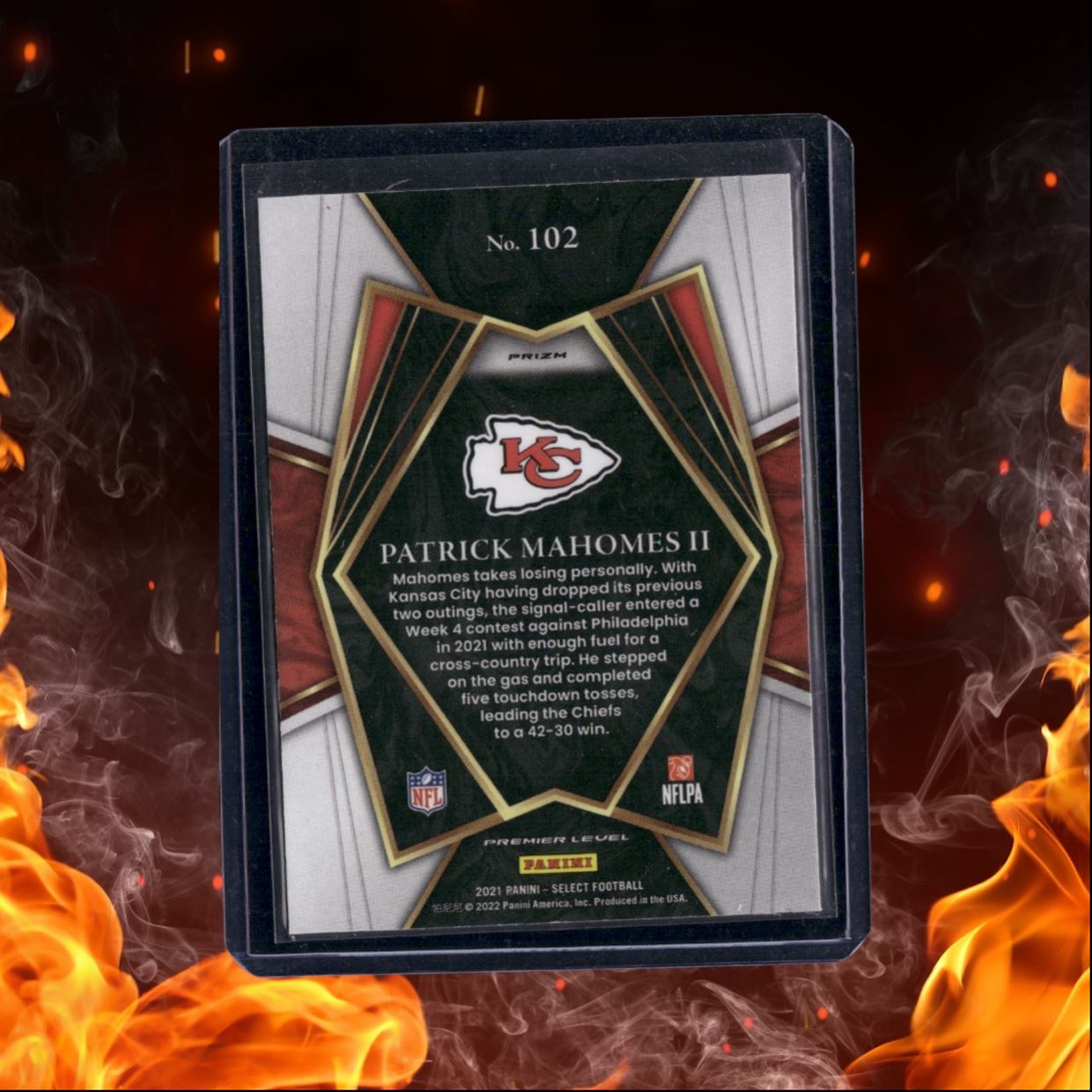 2021 Panini Select Patrick Mahomes II Silver Prizm #102