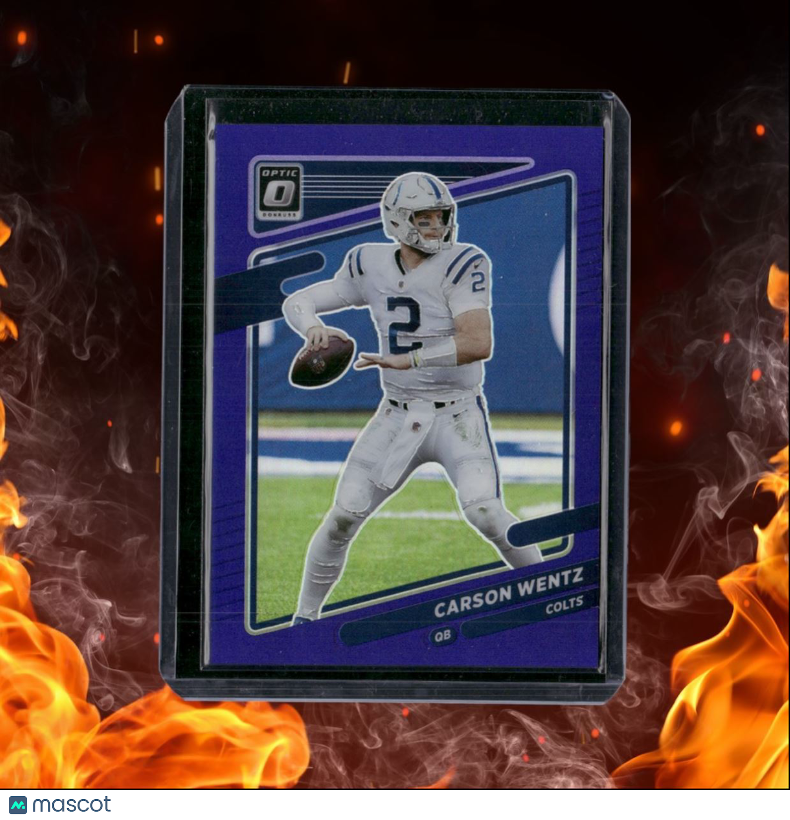 2021 Donruss Optic Carson Wentz Purple Holo 04/50 #109
