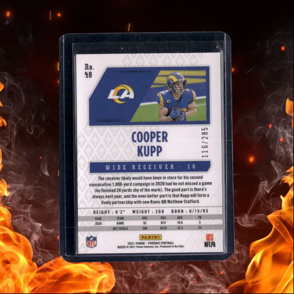 2021 Panini Phoenix Cooper Kupp Red Lazer 116/285 #48