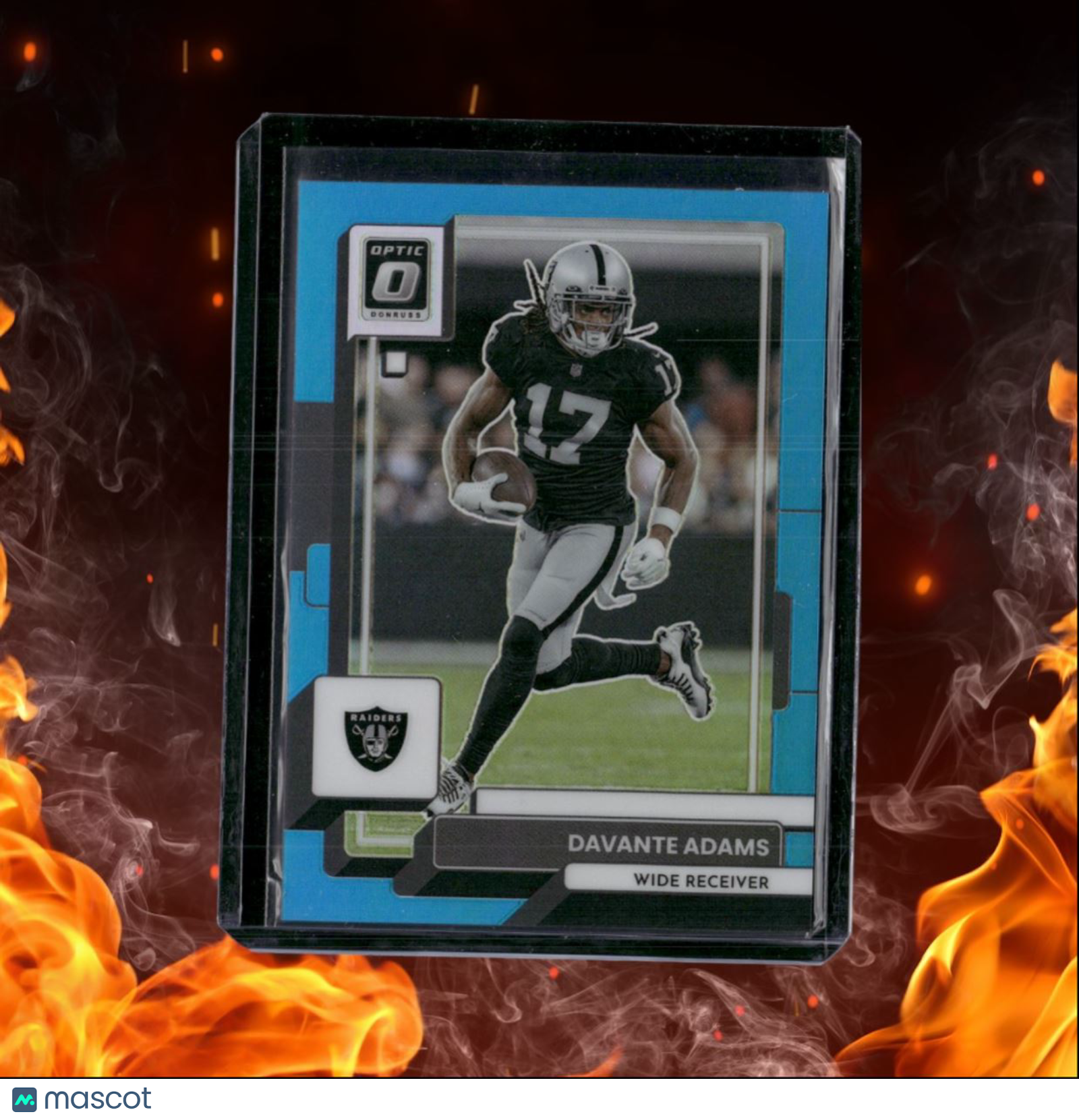 2022 Donruss Optic Davante Adams Aqua Blue Holo Prizm 049/299 #103