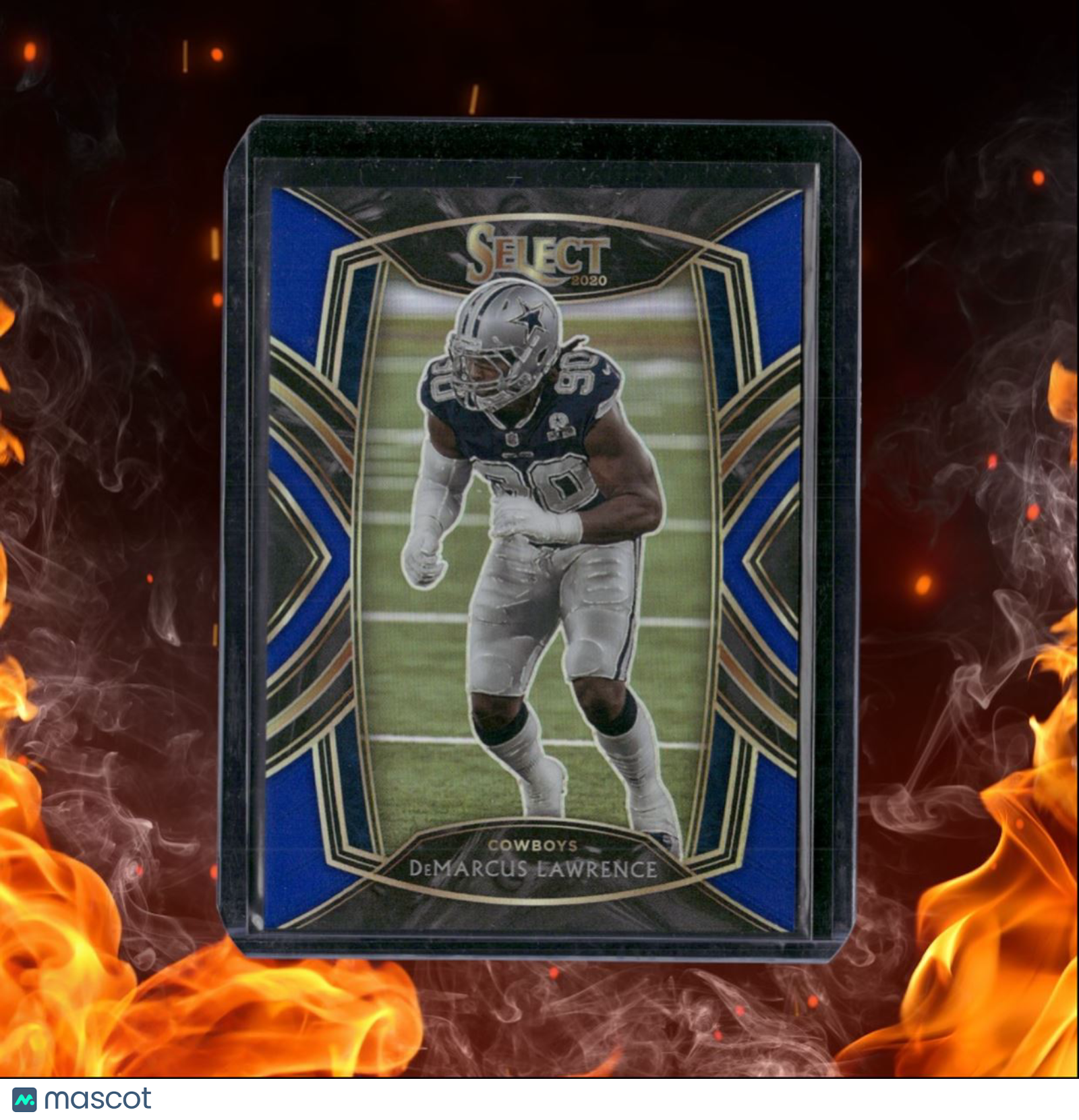 2020 Panini Select DeMarcus Lawrence Blue Prizm Club 74/75 #238
