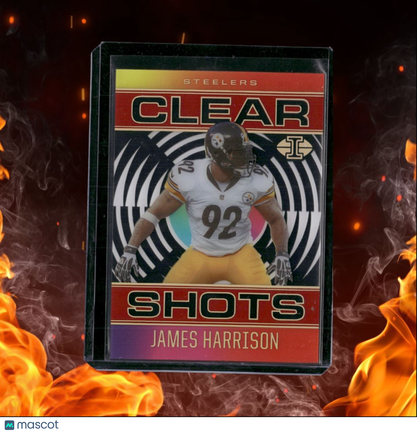 2021 Panini Illusions James Harrison Clear Shots Red 084/149 #CS-15