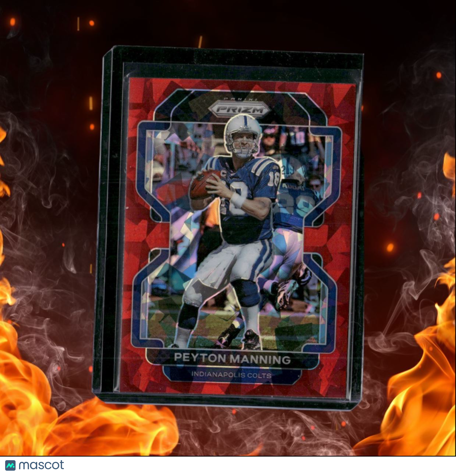 2021 Panini Prizm Peyton Manning Red Cracked Ice Prizm #30