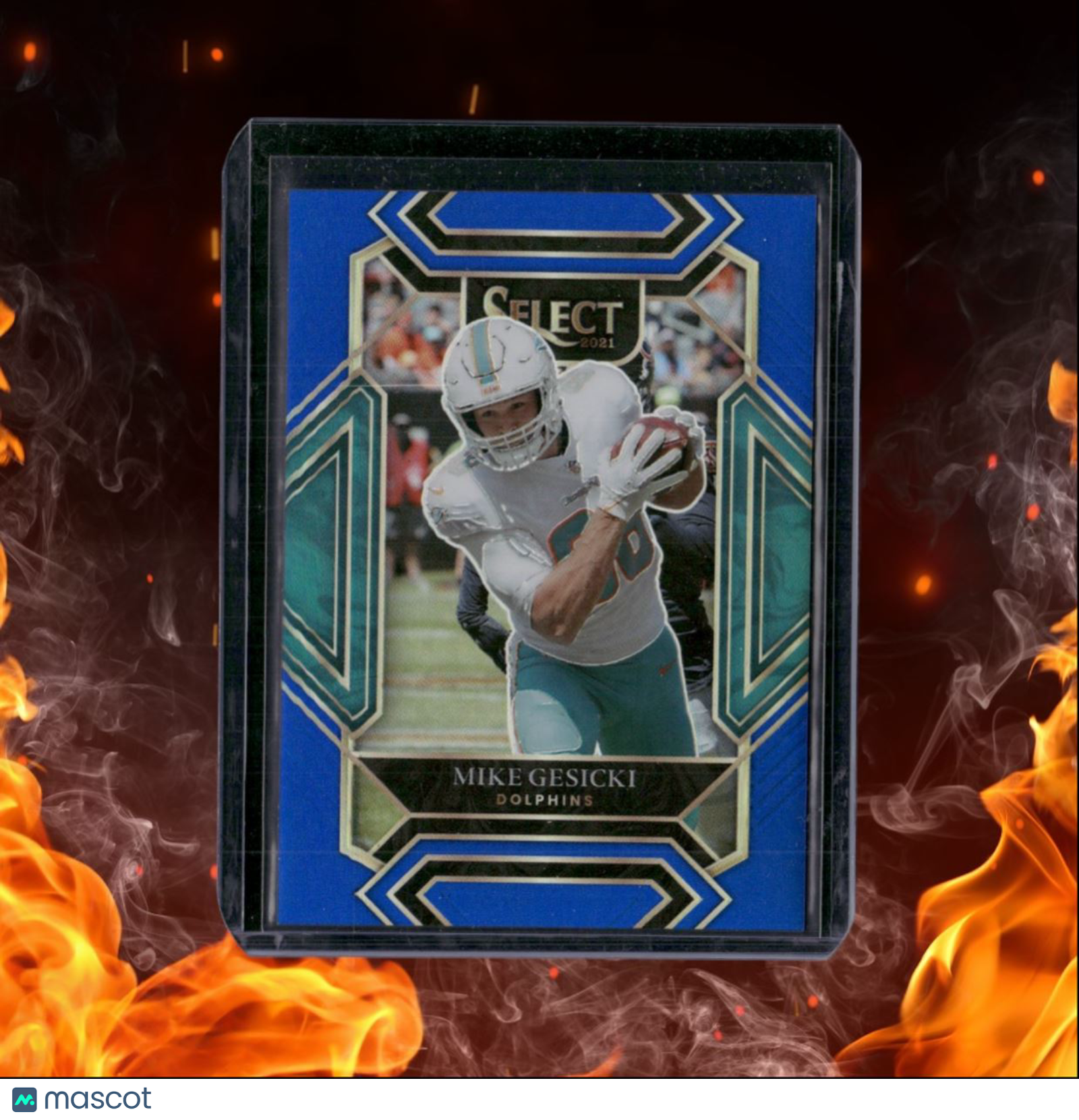 2021 Panini Select Mike Gesicki Blue Prizm Club Level 65/99 #222