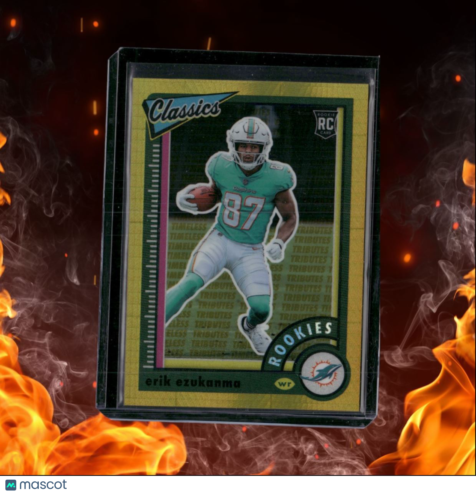 2022 Panini Classics Erik Ezukanma Gold Hyper Rookie 10/99 #191