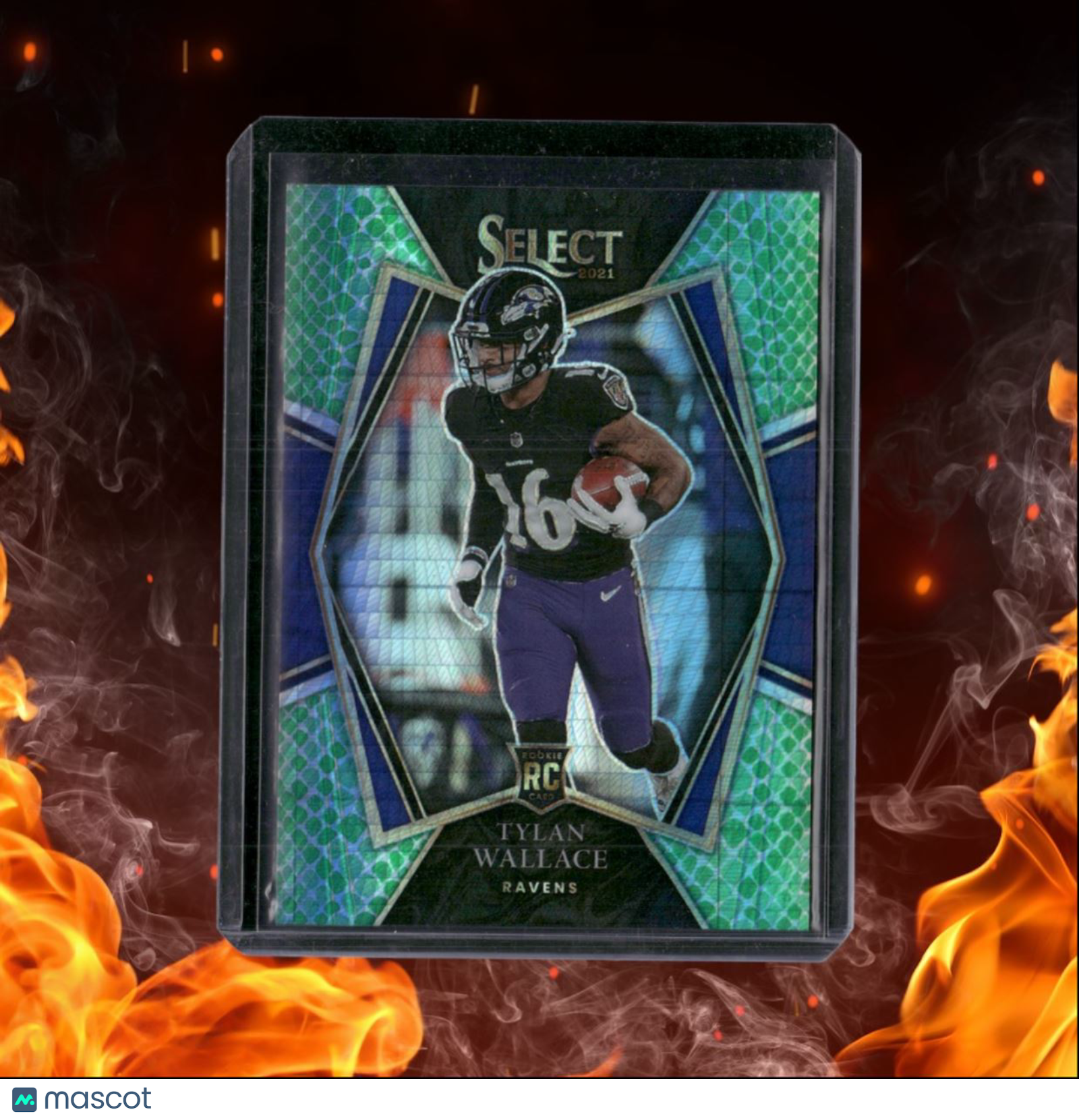 2021 Panini Select Tylan Wallace Dragon Scale Prizm Rookie 25/89 #178