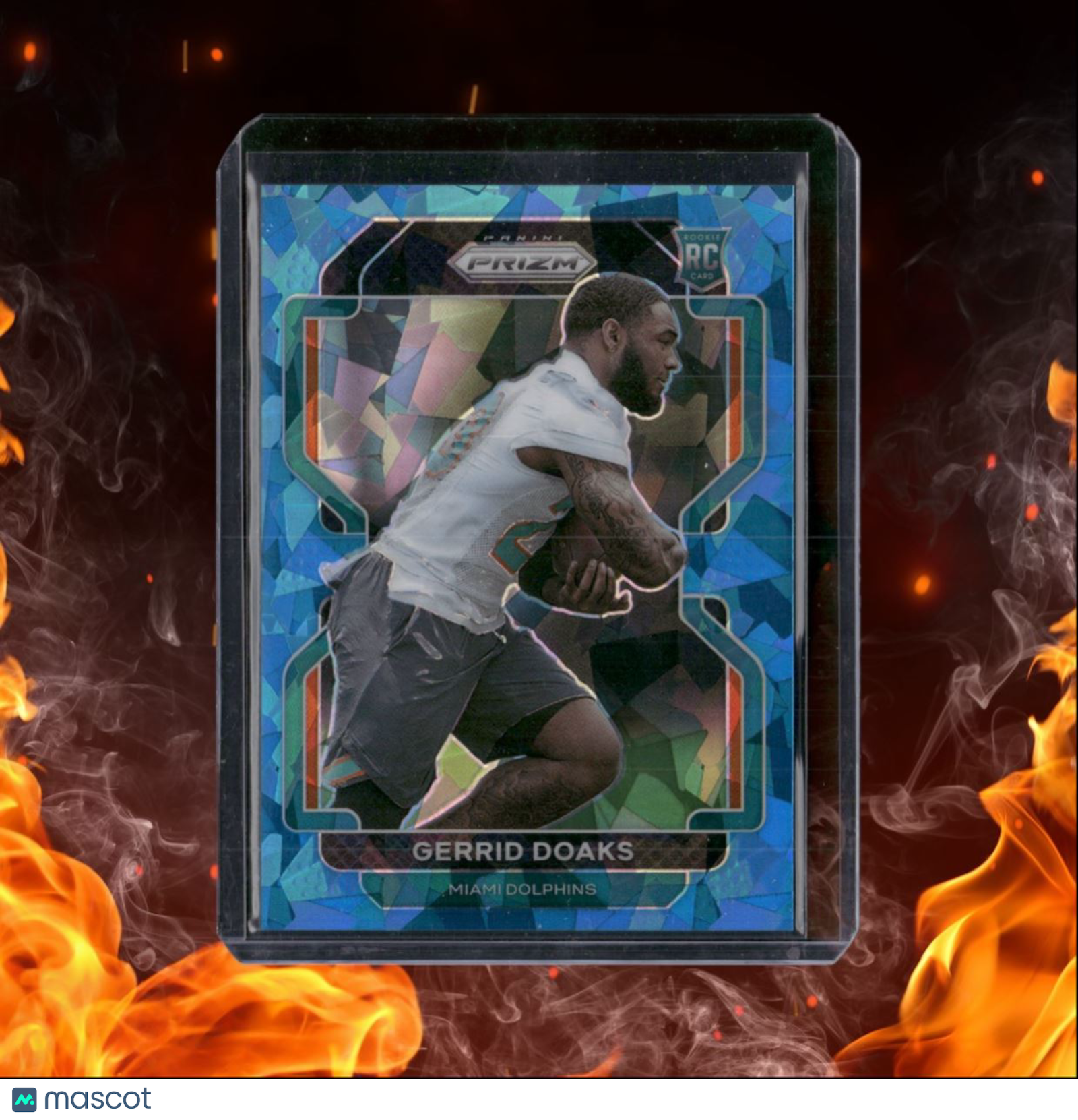 2021 Panini Prizm Gerrid Doaks Blue Cracked Ice Prizm Rookie 80/99 #426