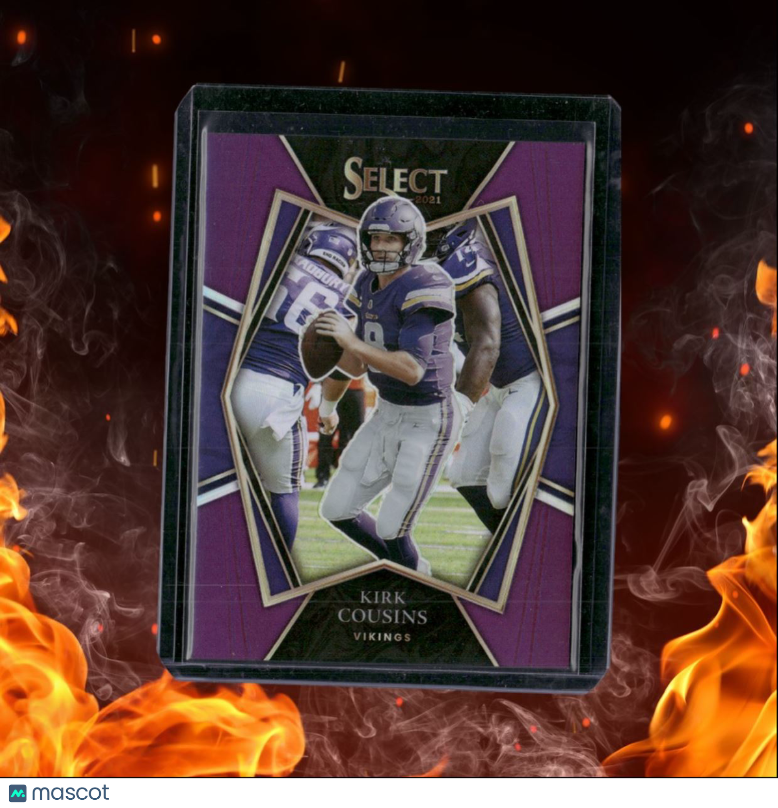 2021 Panini Select Kirk Cousins Purple Prizm 26/75 #123