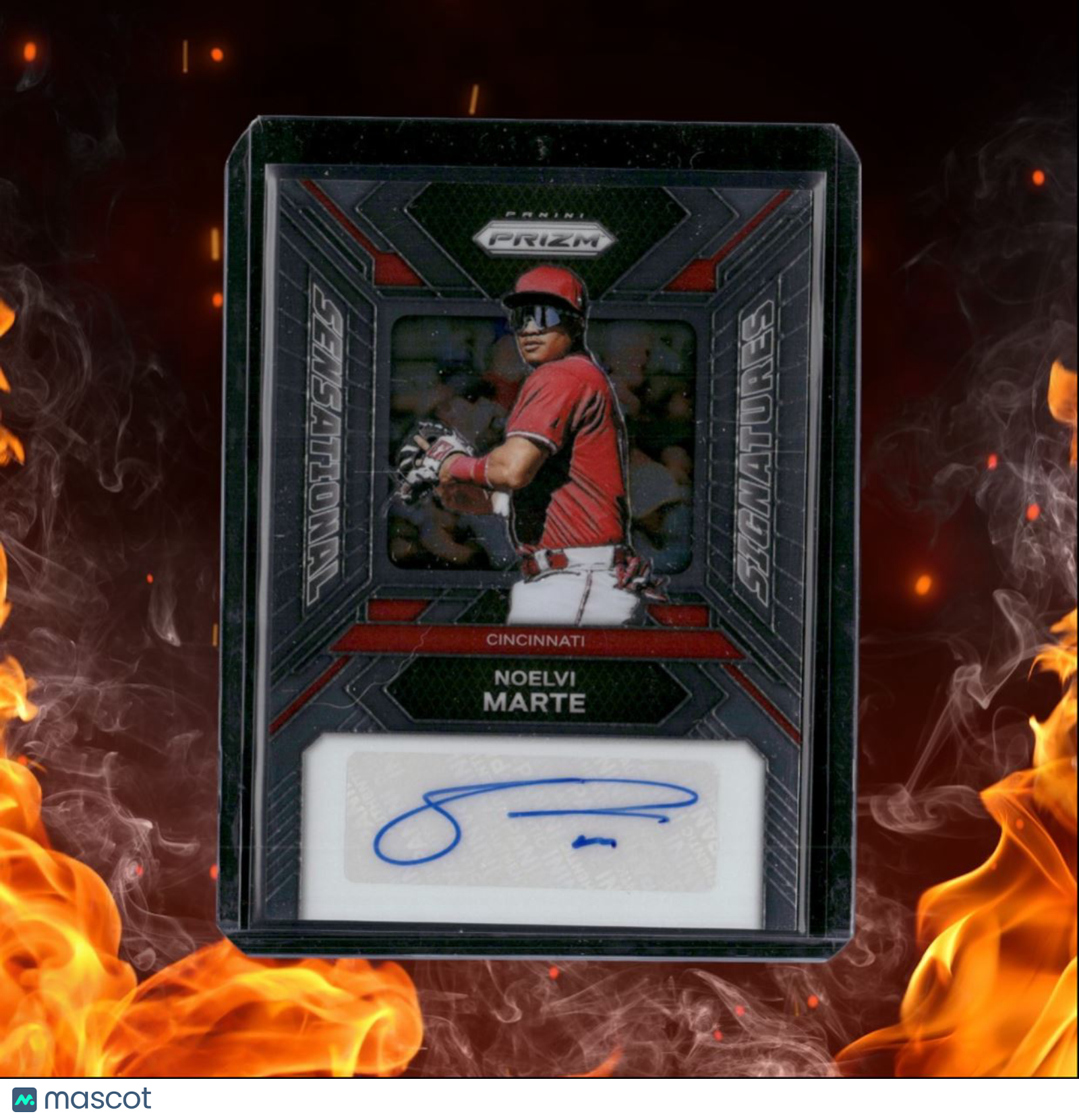 2024 Panini Prizm Noelvi Marte Sensational Signatures Auto #SS-NM