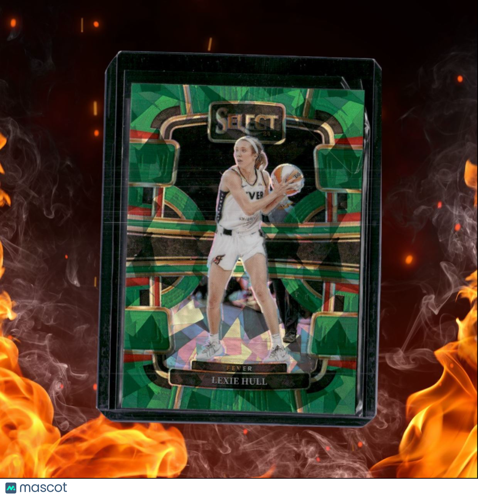 2024-25 Panini Select WNBA Lexie Hull Green Cracked Ice Prizm #79