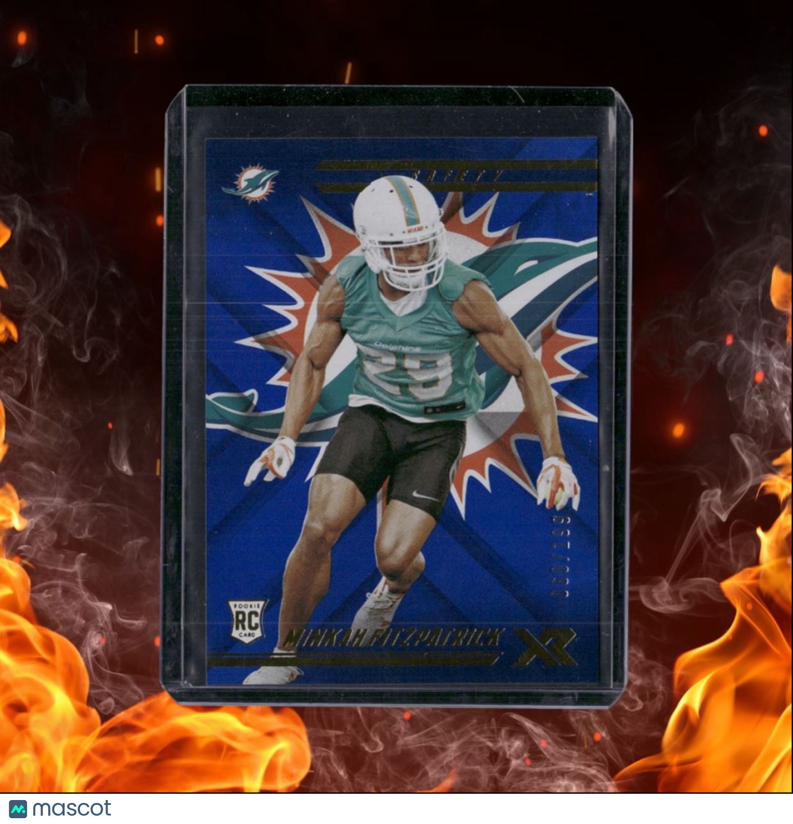 2018 Panini Xr Minkah Fitzpatrick Blue Rookie 060/199 #115