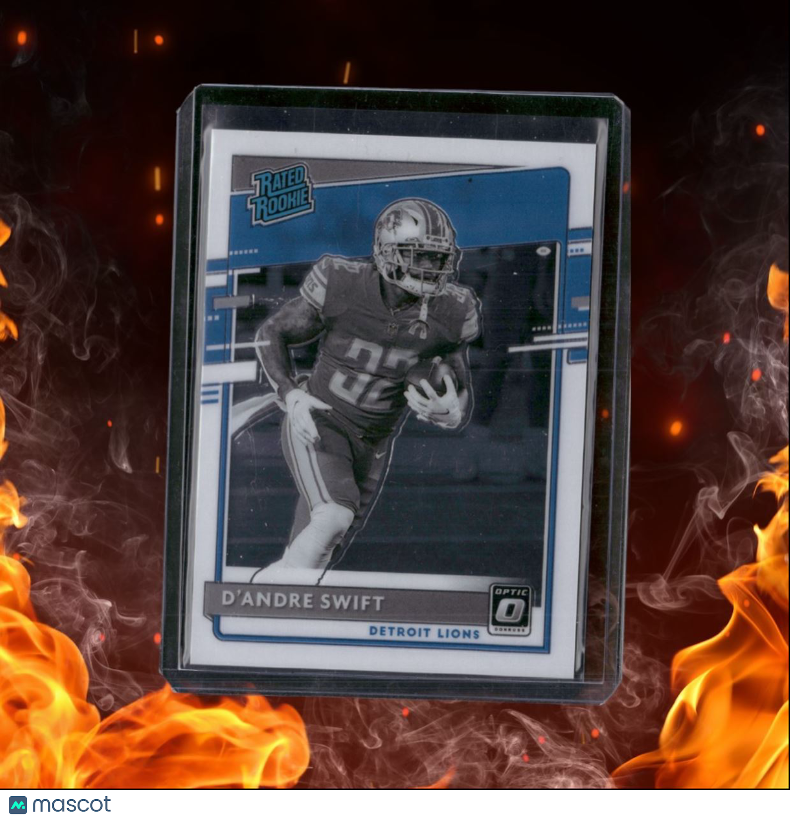 2020 Donruss Optic D'Andre Swift Black & White Rated Rookie #309