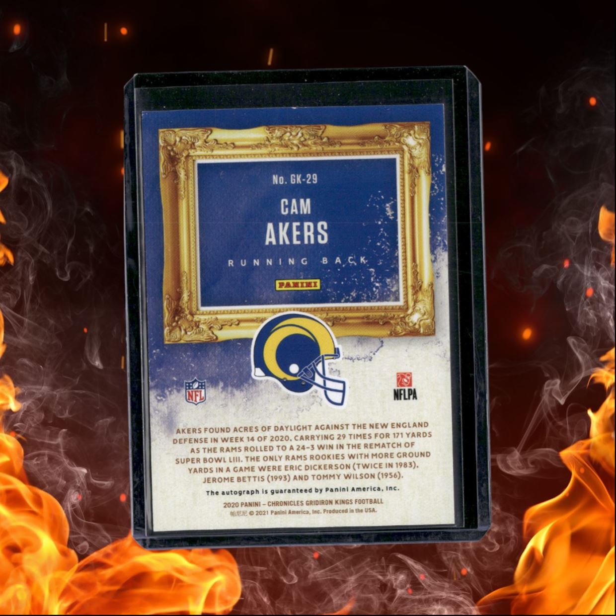 2020 Panini Chronicles Cam Akers Gridiron Kings Rookie Auto 100/149 #GK-29