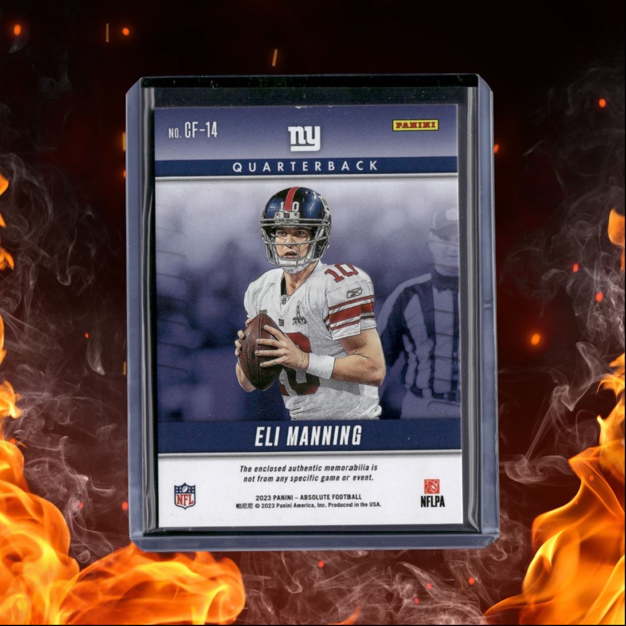 2023 Panini Absolute Eli Manning Championship Fabric Jersey #CF-14