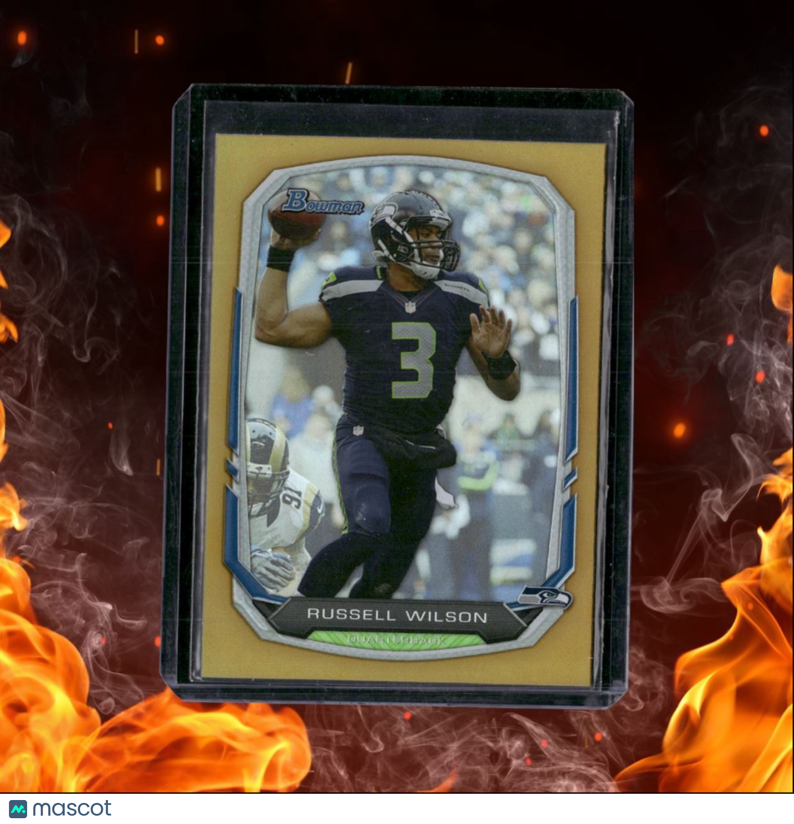 2013 Bowman Russell Wilson Gold 58/75 #25