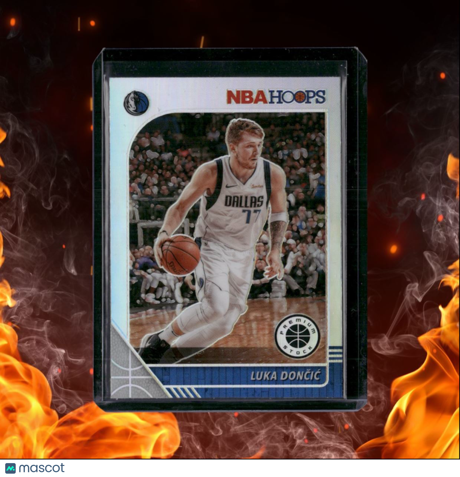 2019-20 Panini Hoops Luka Doncic Premium Stock Holo Prizm #39