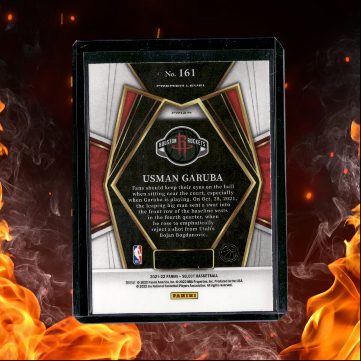 2021-22 Panini Select Usman Garuba Gold Wave Prizm SSP Rookie #161