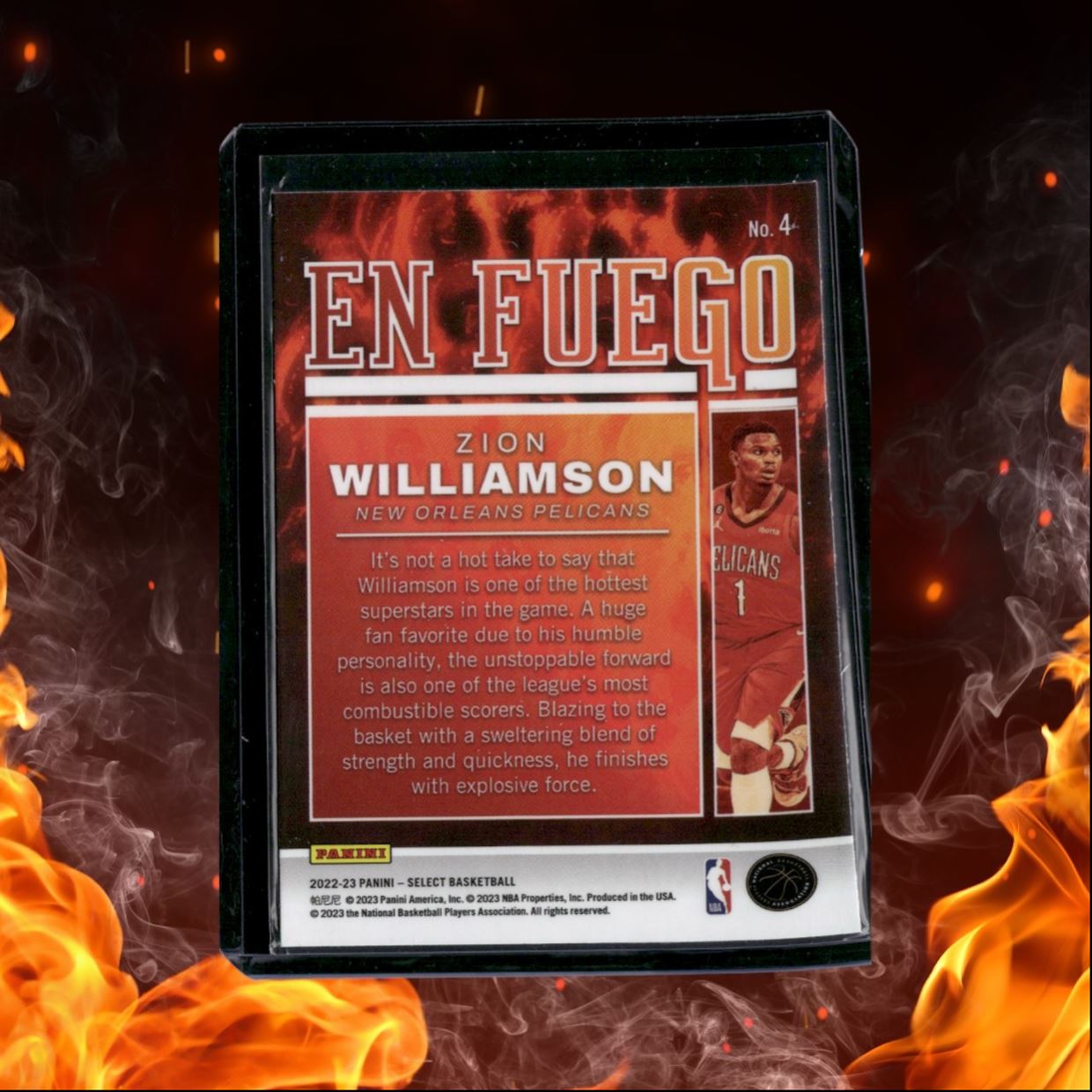 2022-23 Panini Select Zion Williamson En Fuego #4