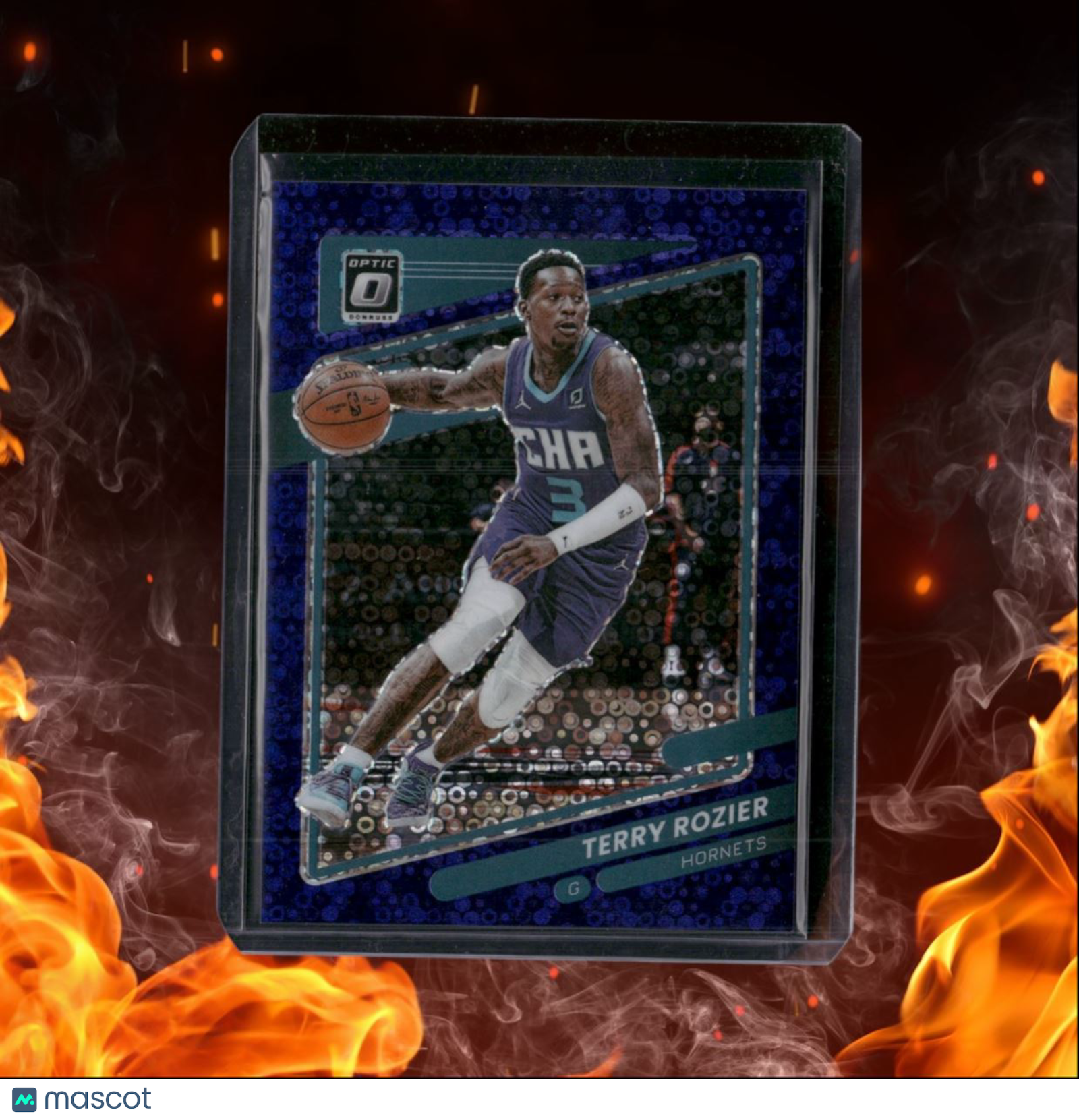 2021-22 Donruss Optic Terry Rozier III Fast Break Purple Prizm 22/95 #22