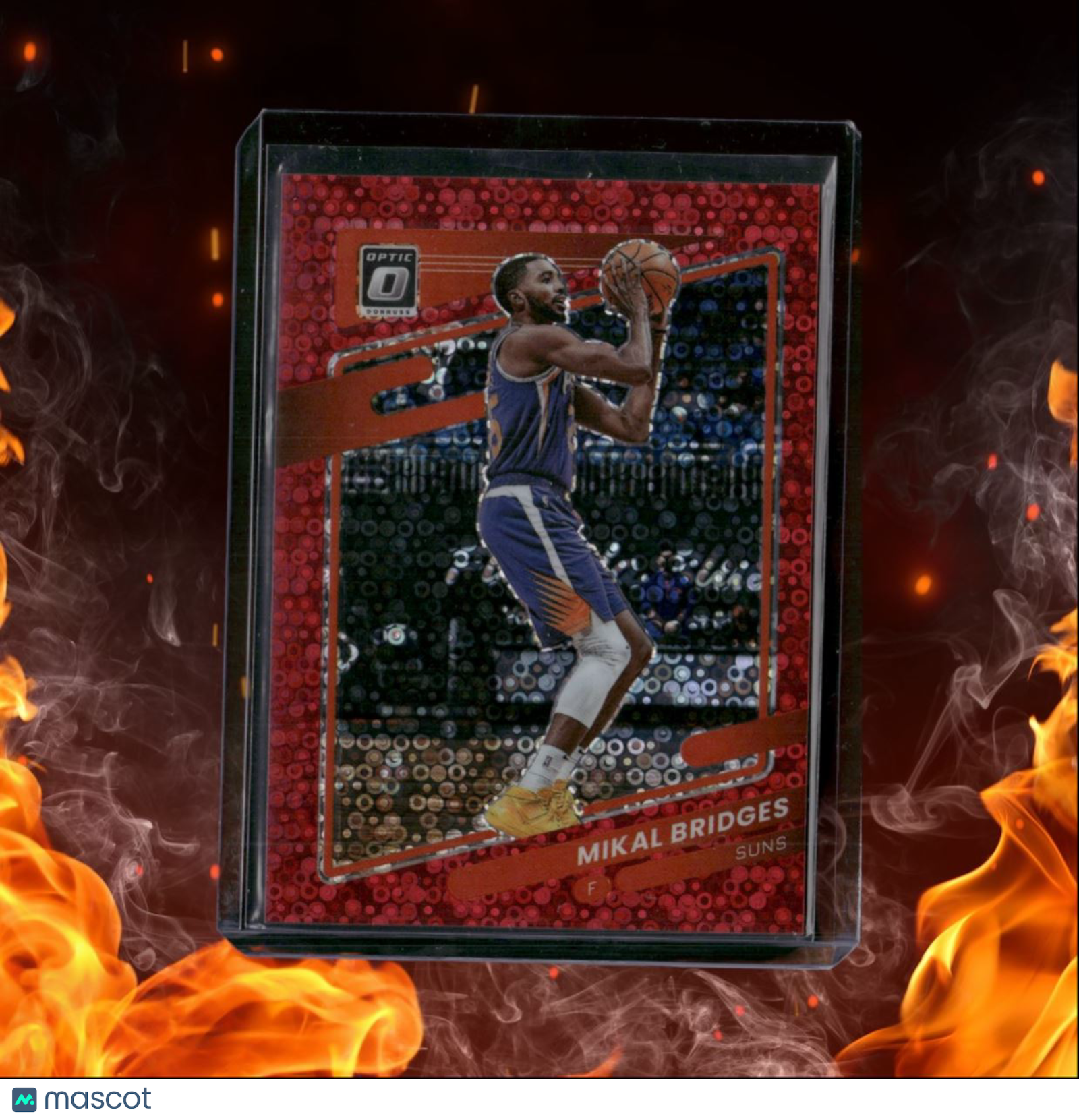 2021-22 Donruss Optic Mikal Bridges Fast Break Red 50/85 #130
