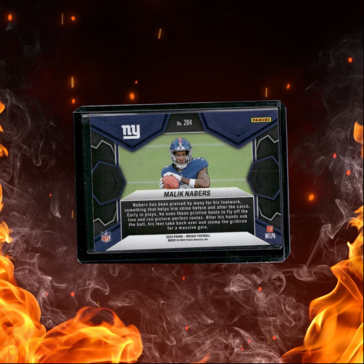2024 Panini Mosaic Malik Nabers NFL Debut Rookie #284