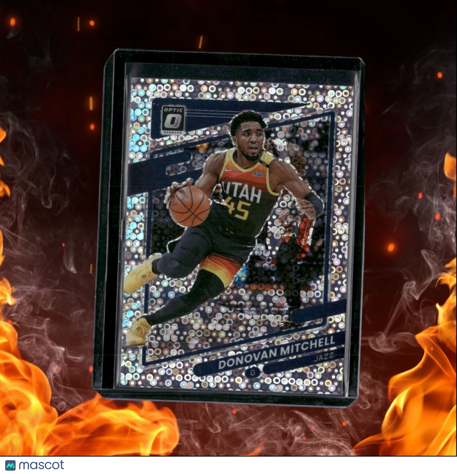 2021-22 Donruss Optic Donovan Mitchell Fast Break Holo Prizm #45