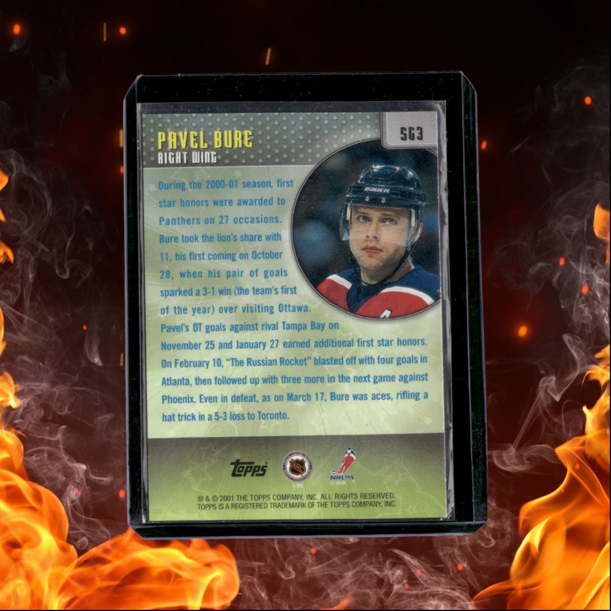 2001-02 Topps Pavel Bure Stars of the Game #SG3