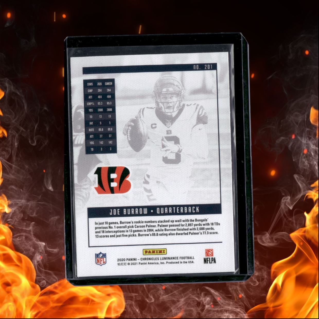 2020 Panini Luminance Joe Burrow Rookie #201