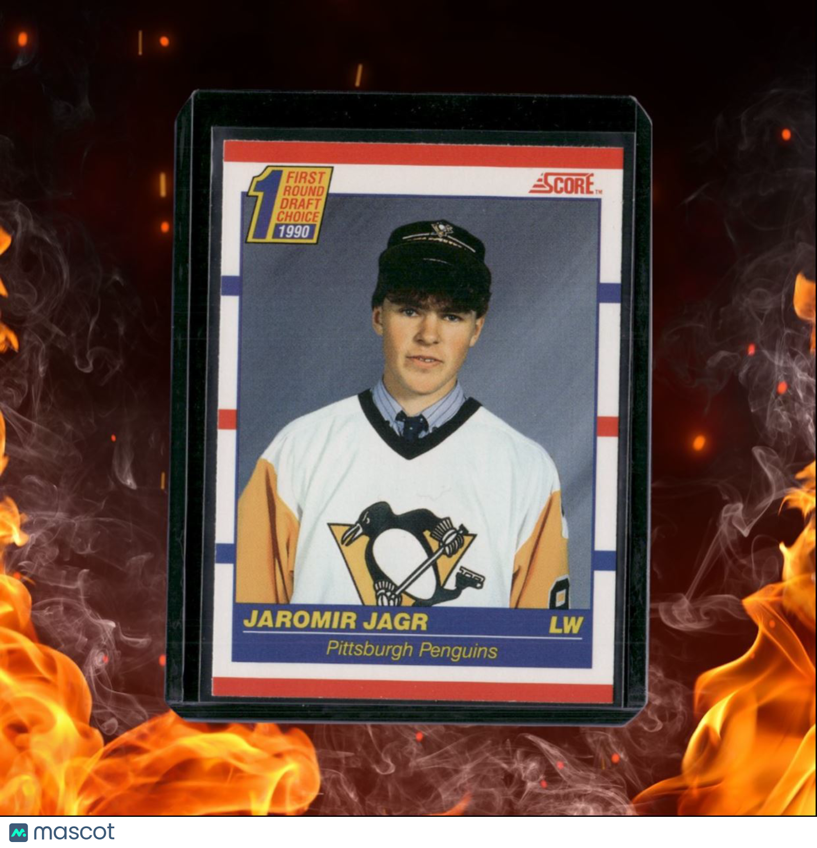 1990-91 Score Jaromir Jagr 1st Round Draft Choice Rookie #428