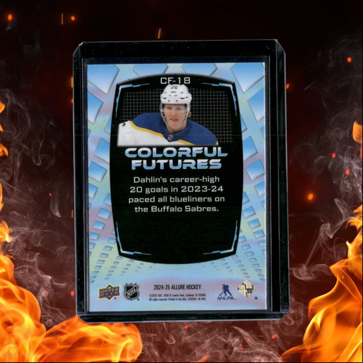 2024-25 Upper Deck Allure Rasmus Dahlin Colorful Futures Red #CF-18