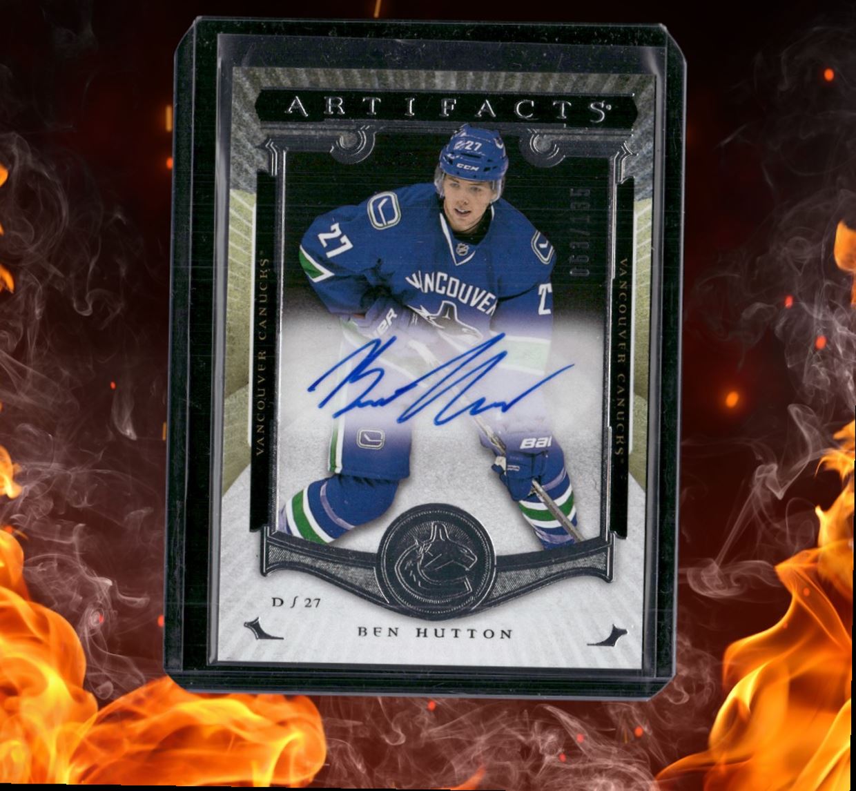 2015-16 Upper Deck Artifacts Ben Hutton Redemptions Rookie Auto 063/135 #XVIII