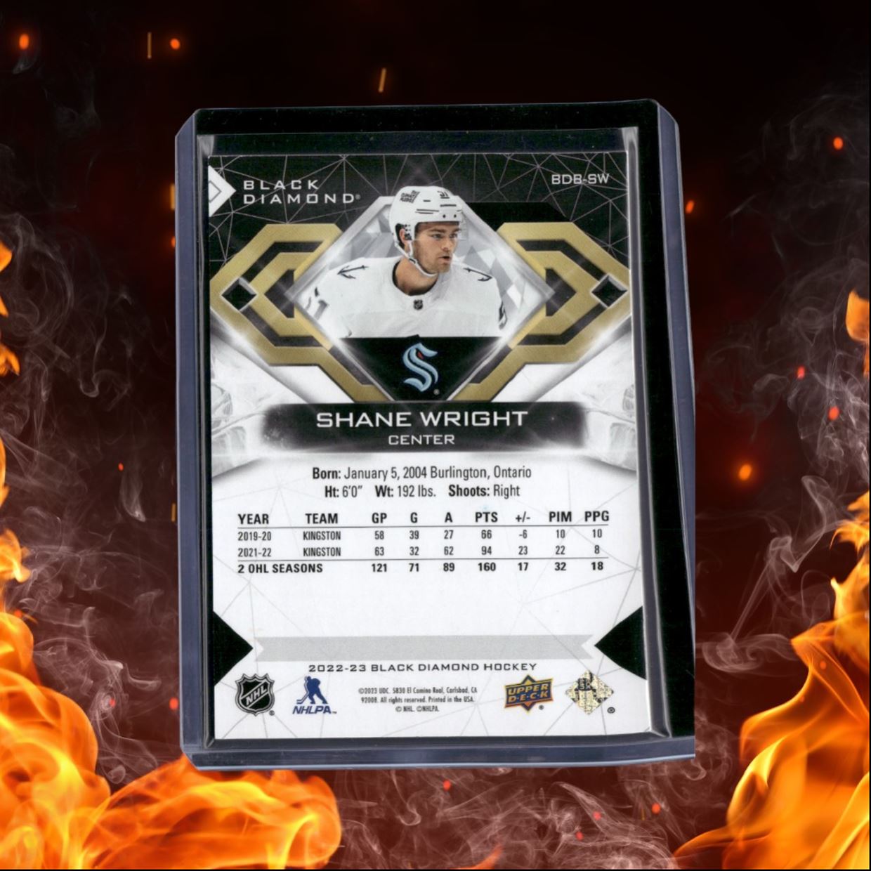 2022-23 Upper Deck Black Diamond Shane Wright Rookie 201/349 #BDB-SW