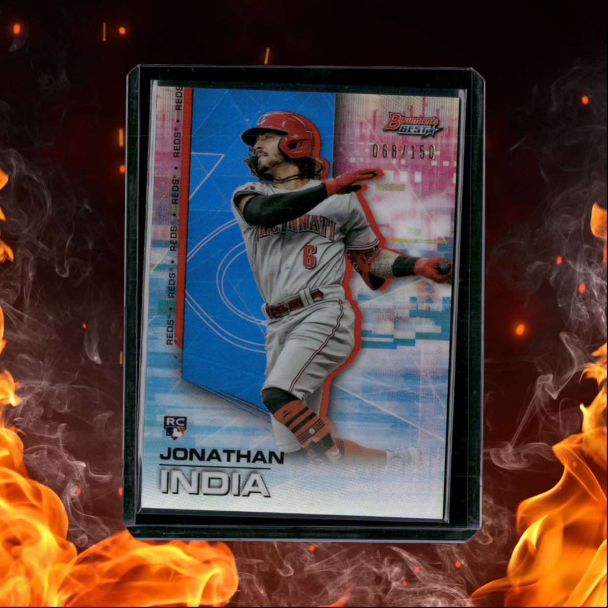 2021 Bowman's Best Jonathan India Blue Refractor Rookie 068/150 #31