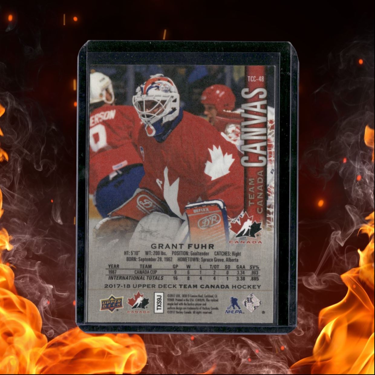 2017-18 Upper Deck Team Canada Grant Fuhr Canvas #TCC-48