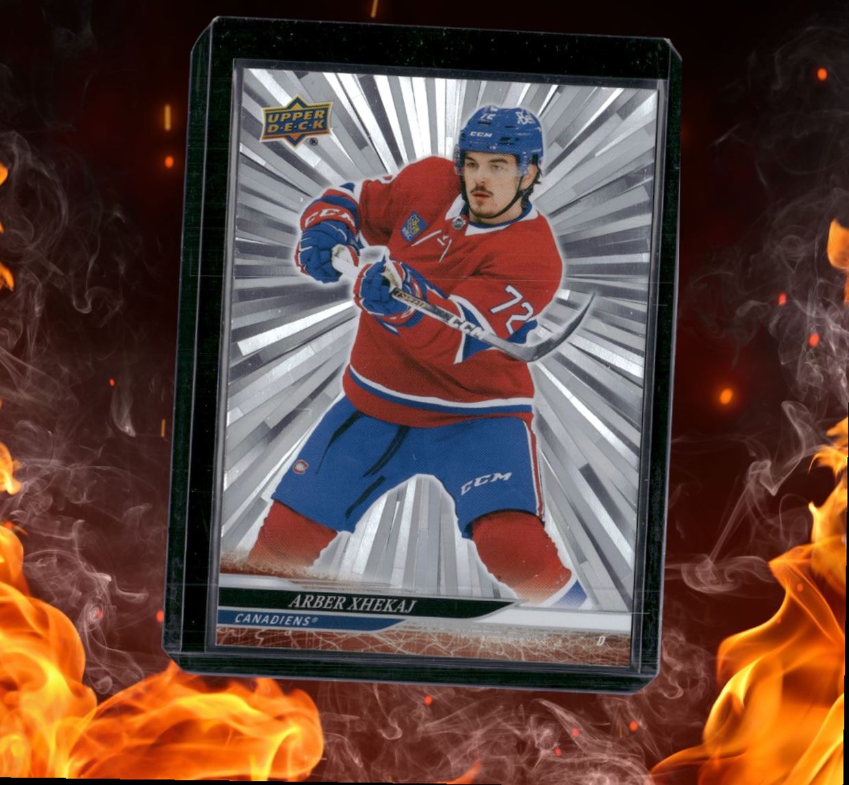 2024-25 Upper Deck Arber Xhekaj Outburst Silver #340