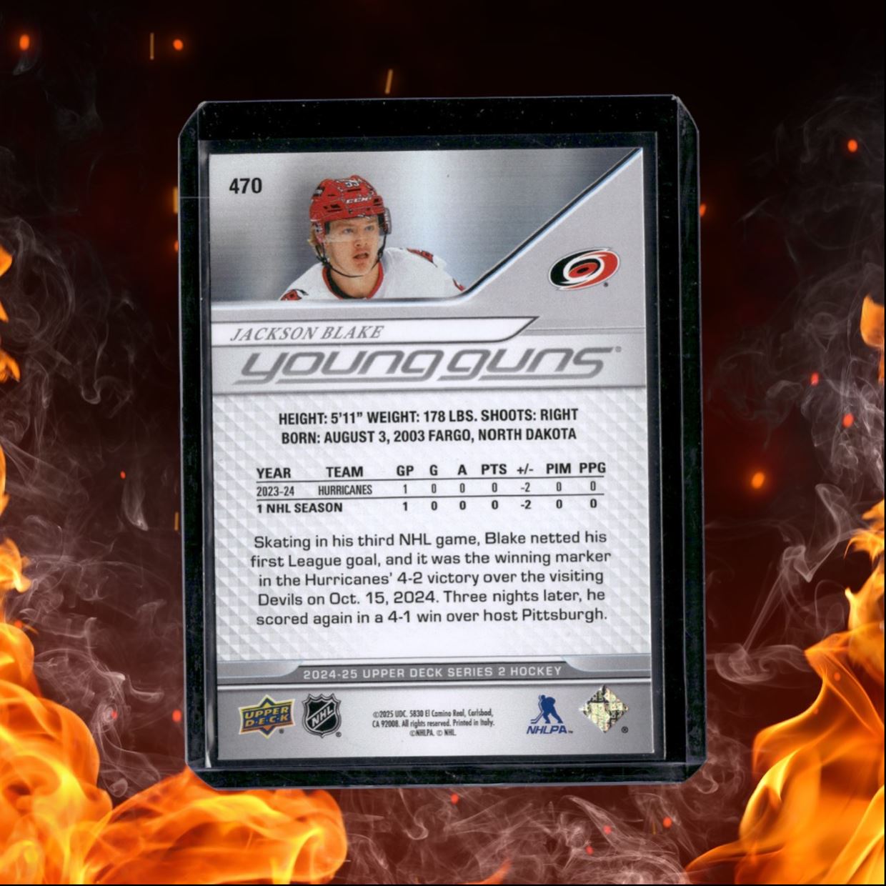 2024-25 Upper Deck Jackson Blake Young Guns (B) Rookie #470