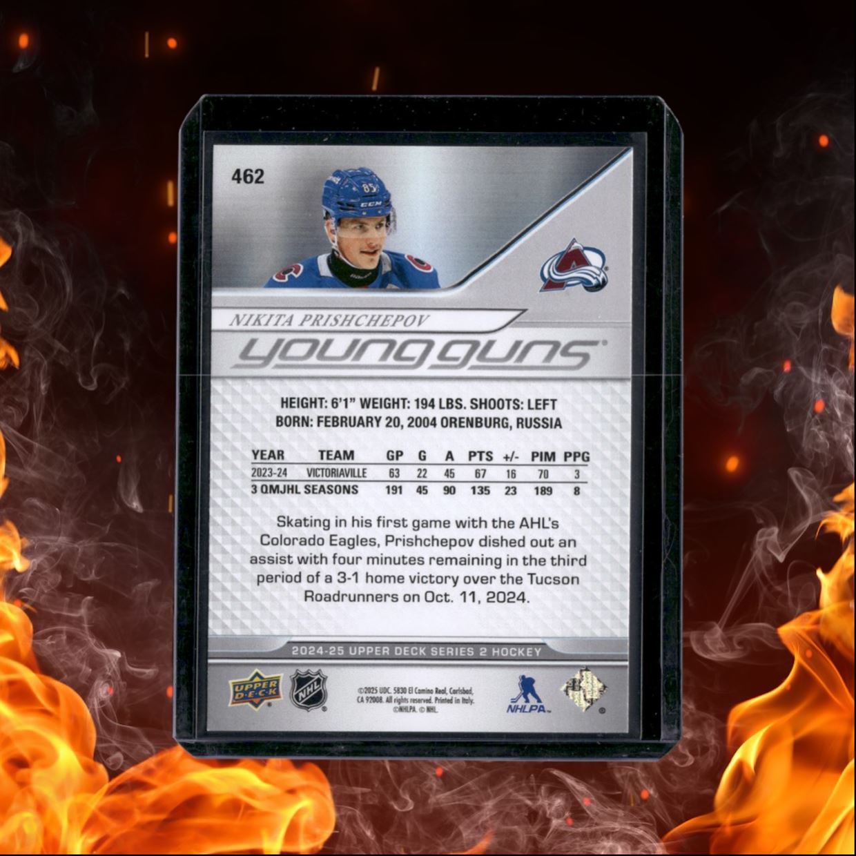 2024-25 Upper Deck Nikita Prishchepov Young Guns (B) Rookie #462