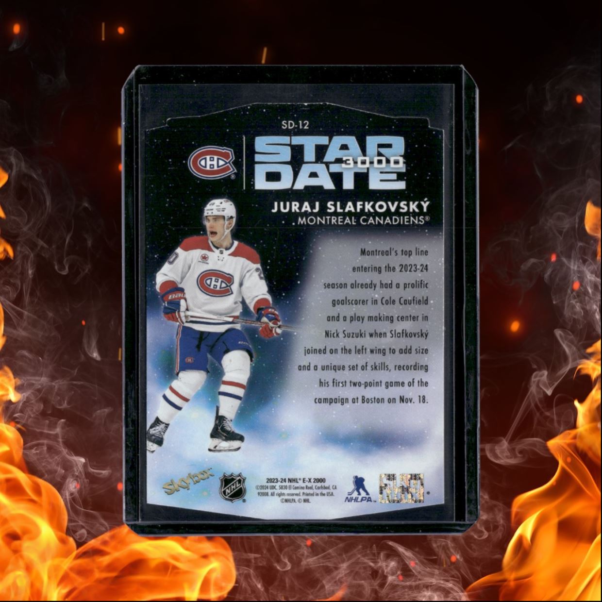 2023-24 Skybox EX 2000 Juraj Slafkovsky Star Date 3000 Die-Cut #SD-12