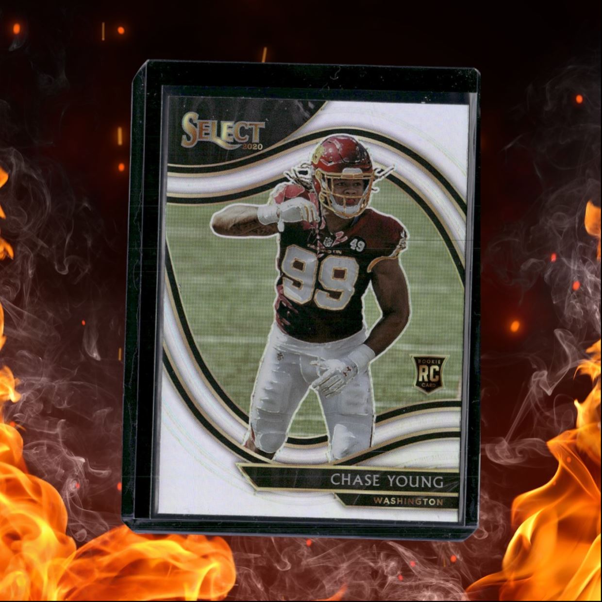 2020 Panini Select Chase Young Silver Prizm Field Level Rookie #364