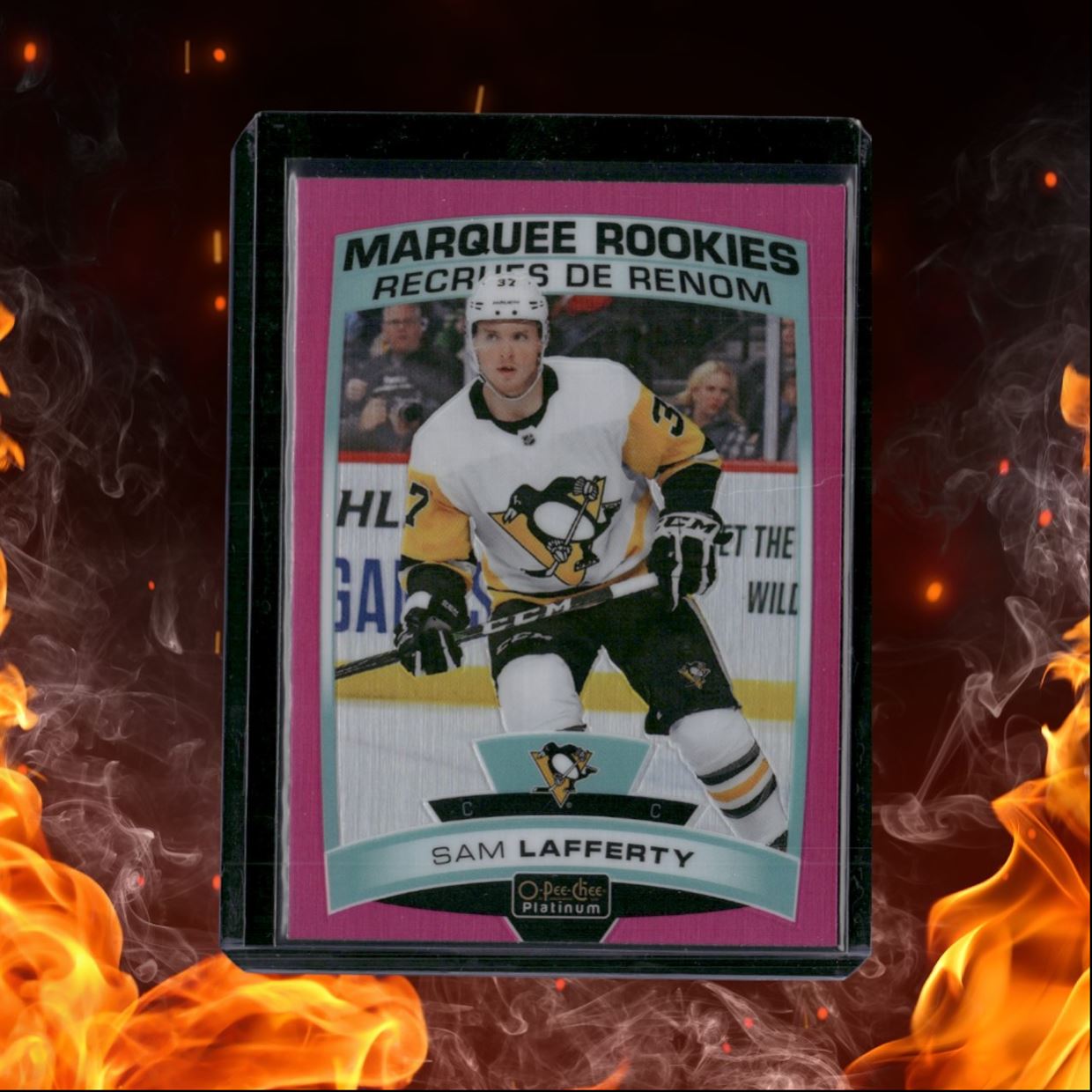 2019-20 O-Pee-Chee Platinum Sam Lafferty Matte Pink SP Rookie #172