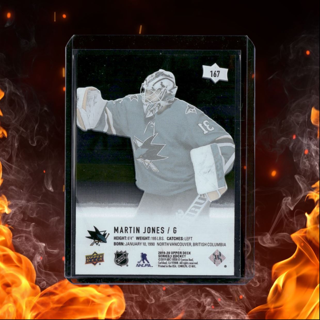 2019-20 Upper Deck Martin Jones Clear Cut SSP #167