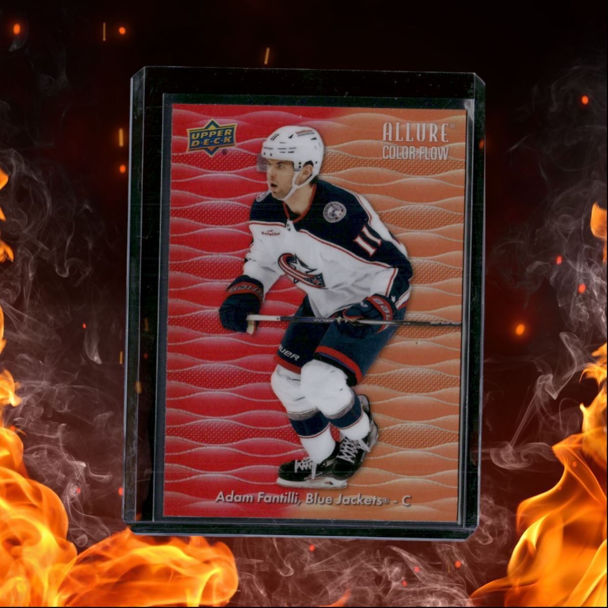 2023-24 Upper Deck Allure Adam Fantilli Color Flow - Red Orange Rookie #CF-5