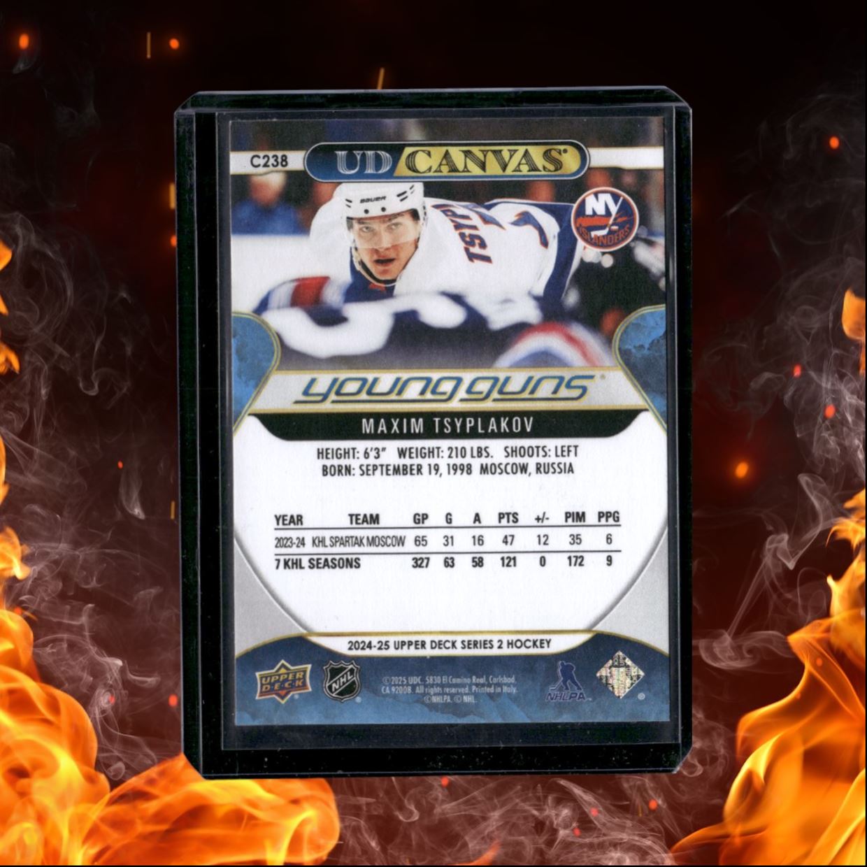 2024-25 Upper Deck Maxim Tsyplakov Canvas Young Guns Rookie #C238