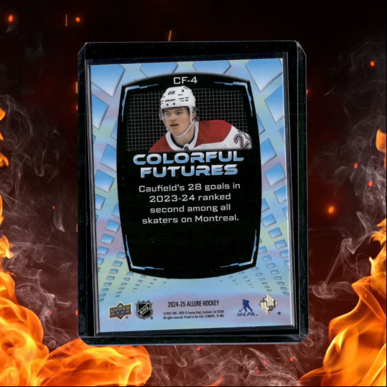 2024-25 Upper Deck Allure Cole Caufield Colorful Futures Red (B) #CF-4