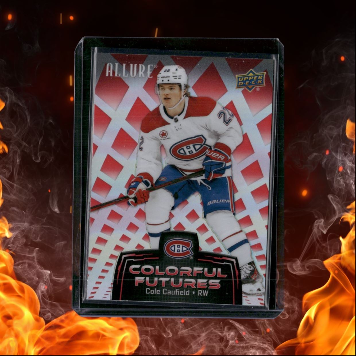 2024-25 Upper Deck Allure Cole Caufield Colorful Futures Red (B) #CF-4