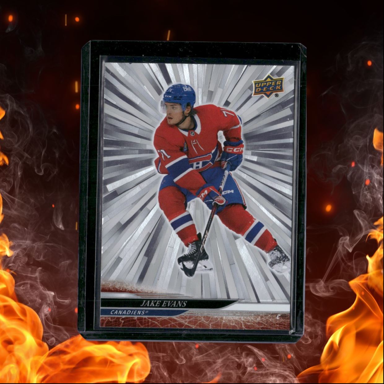 2024-25 Upper Deck Jake Evans Outburst Silver #99