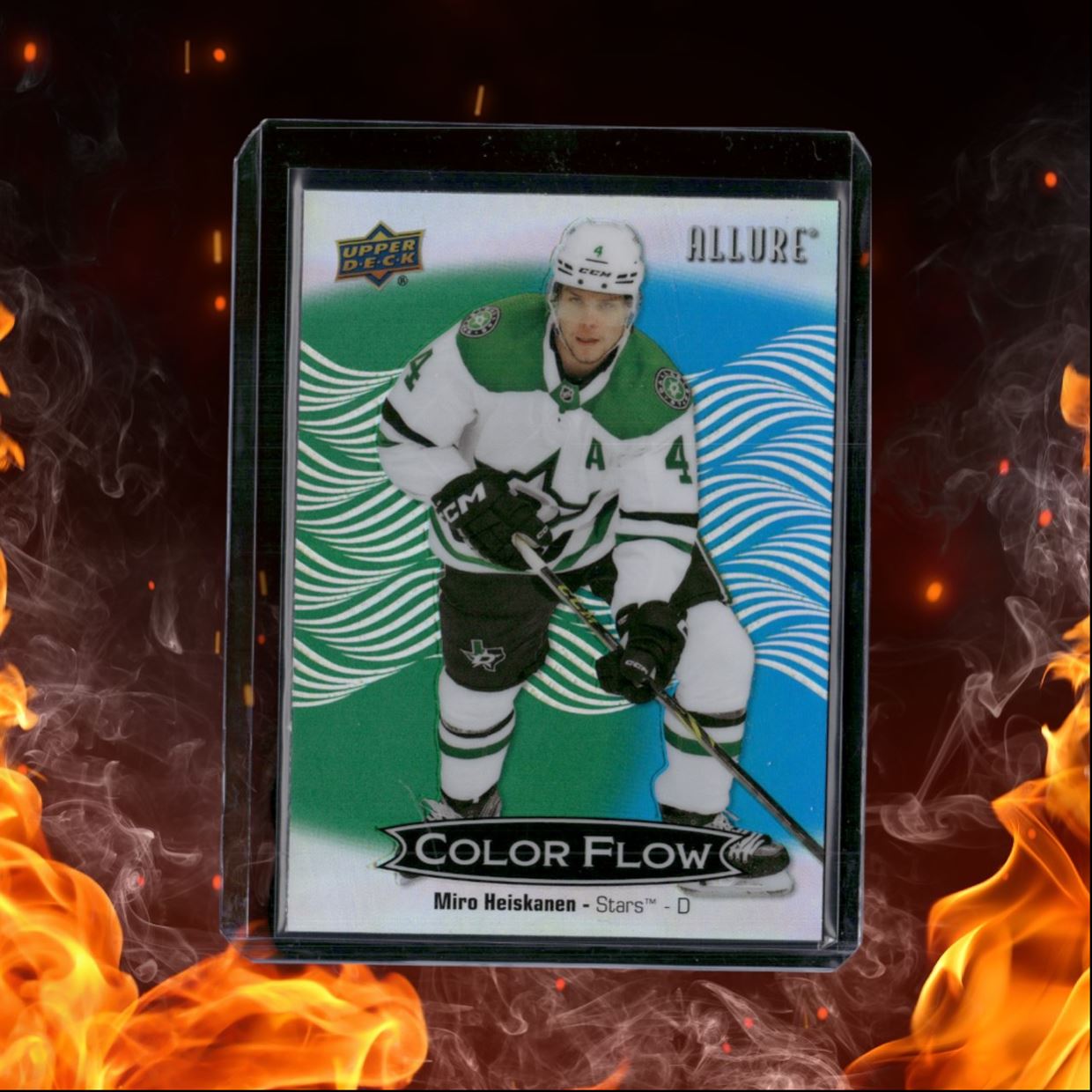 2024-25 Upper Deck Allure Miro Heiskanen Color Flow Green Blue #CFL-35