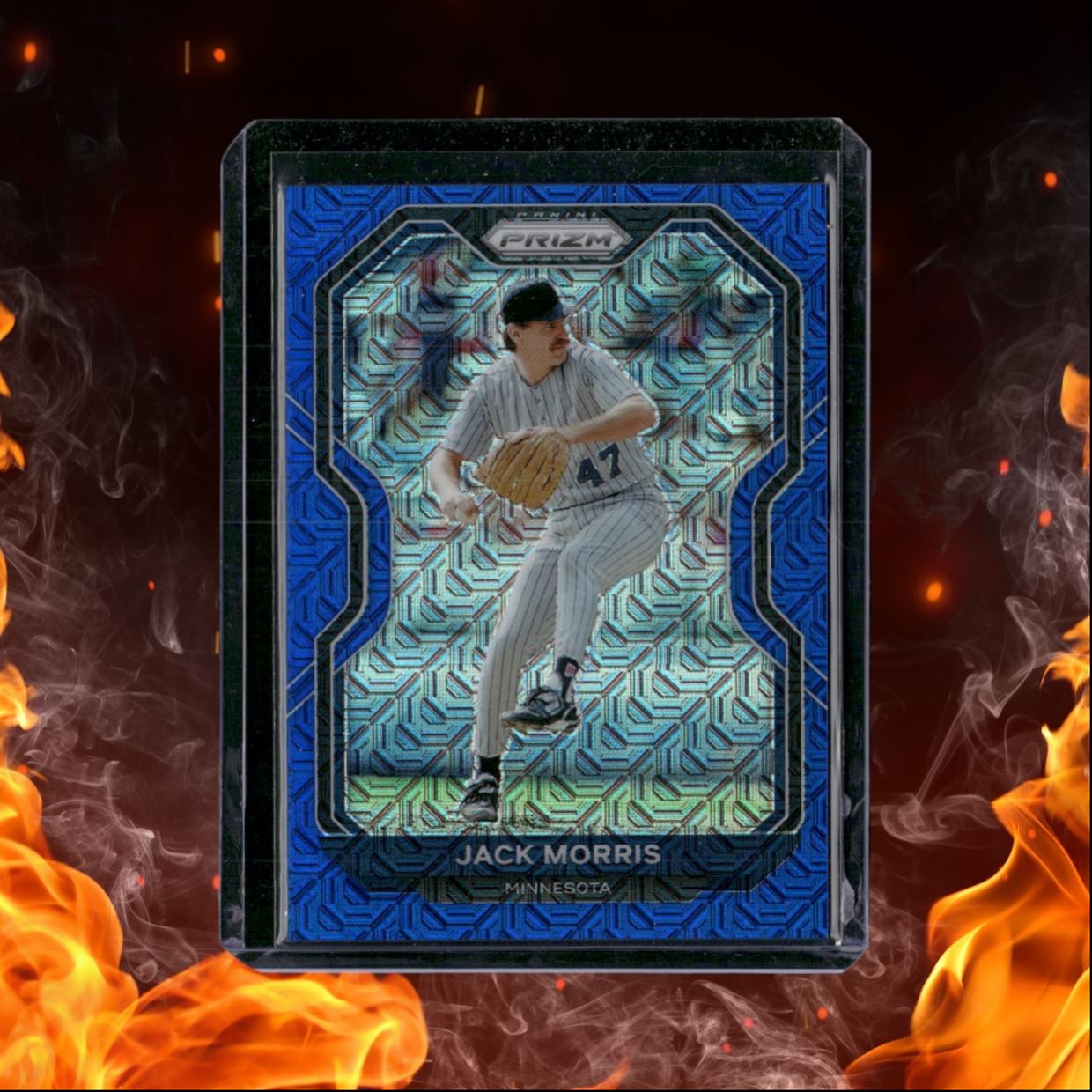 2021 Panini Prizm Baseball Jack Morris Blue Mojo Prizm 120/199 #49