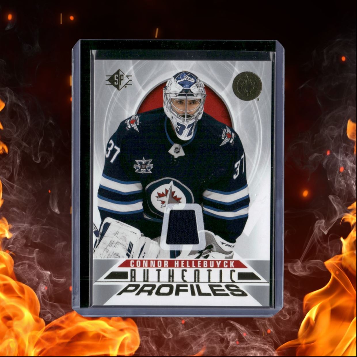 2020-21 Upper Deck SP Connor Hellebuyck Authentic Profiles Jersey #AP-3