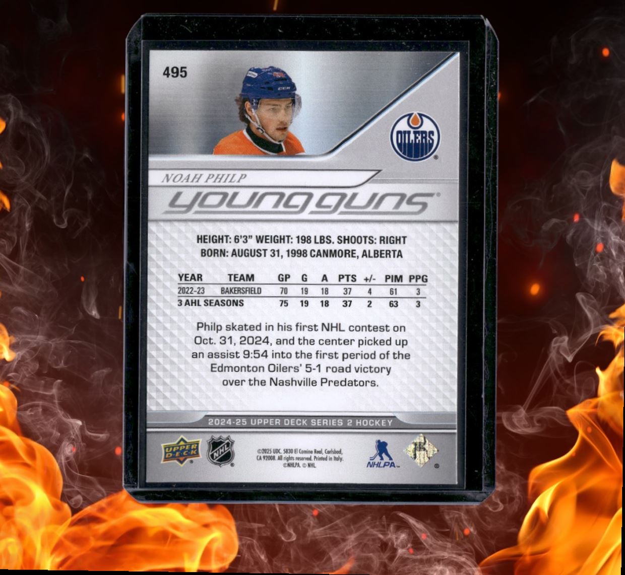 2024-25 Upper Deck Noah Philp Young Guns Rookie #495
